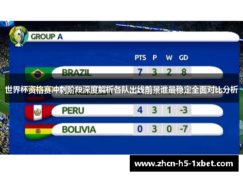 世界杯资格赛冲刺阶段深度解析各队出线前景谁最稳定全面对比分析